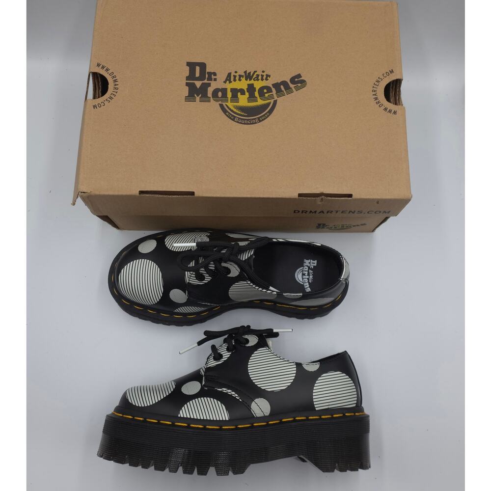 Dr. Martens 1461 Polka Dot Smooth Leather Platform in Polka Dot Smooth Size 36/5 - Picture 2 of 12